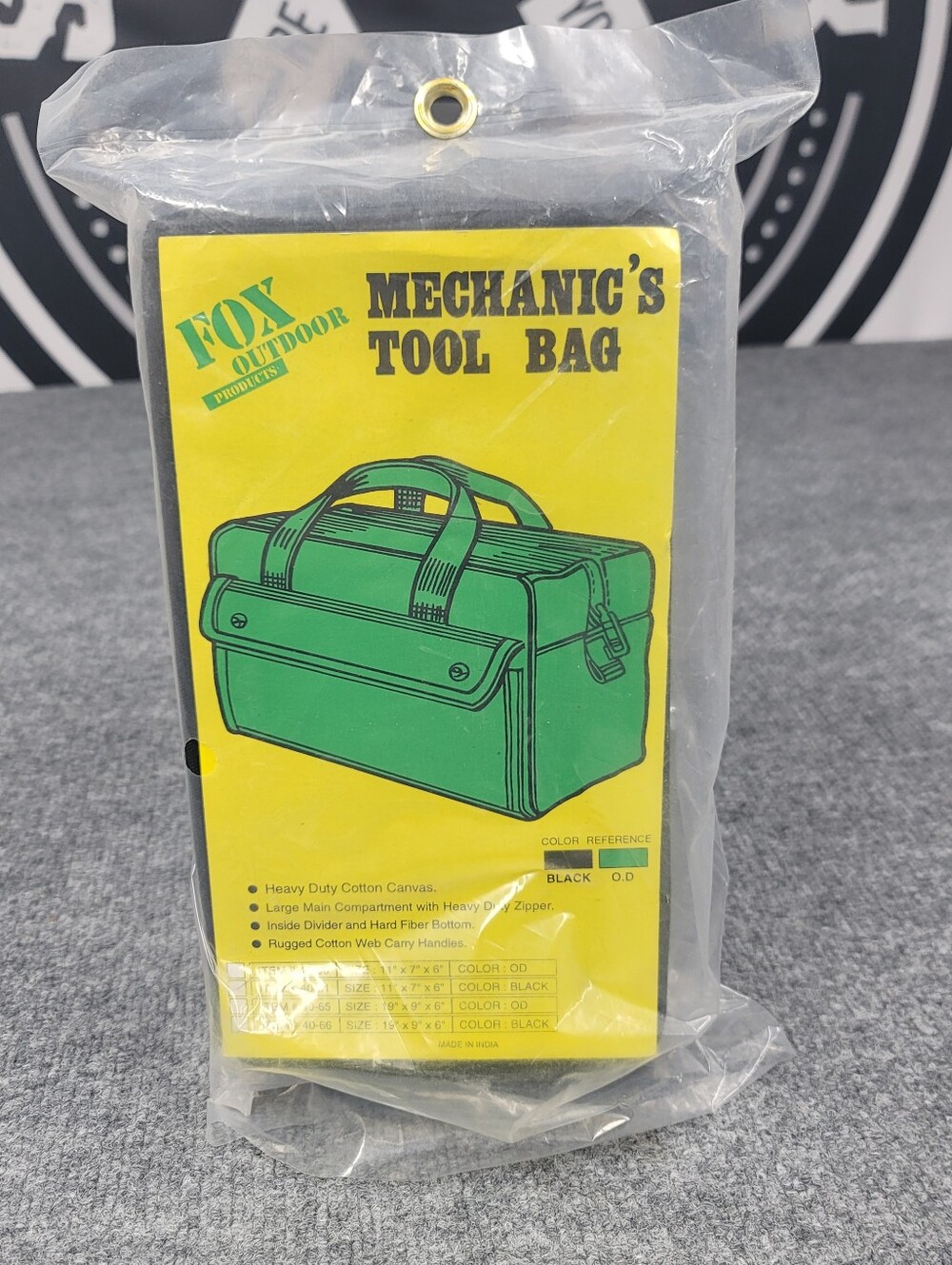 Fox Outdoor Mechanic's Zipper Tool Bag Black Heavy Duty